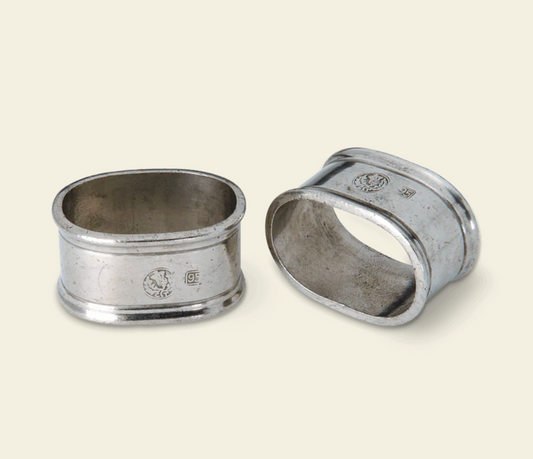 Oval Napkin Ring, Pair