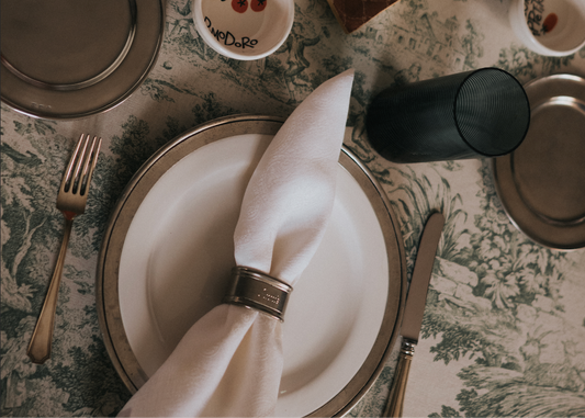 Oval Napkin Ring, Pair